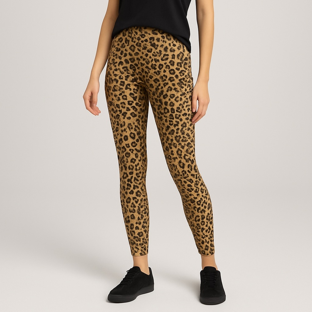 J. Crew Leopard Print Leggings - Brown and Black